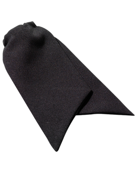 czarny krótki krawat na klips