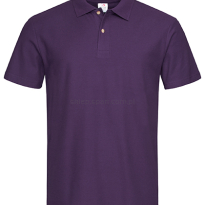 Koszulka POLO męska ST3000, fioletowa, bakłażanowy
