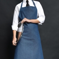indigo denim fartuch jeansowy dżinsowy