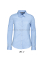 Damska koszula z długim rękawem 97% bawełna BLAKE L01427 niebieski jasny, błękitna, kelnerska