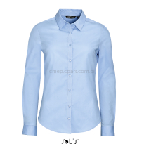 Damska koszula z długim rękawem 97% bawełna BLAKE L01427 niebieski jasny, błękitna, kelnerska